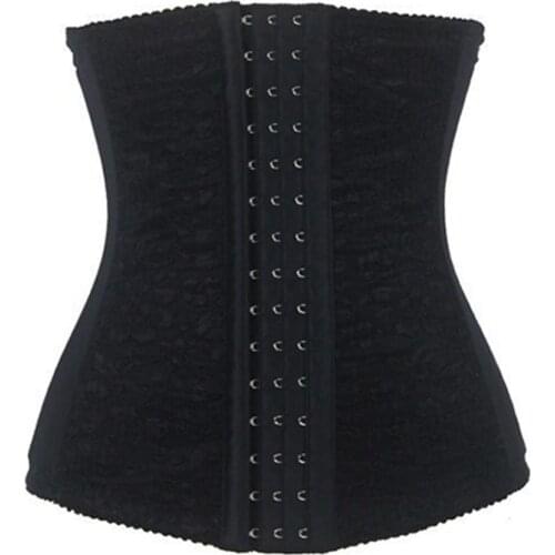 Fashion Women Lace Waist Training Underbust Corset Cincher Belt Postpartum shapewear
