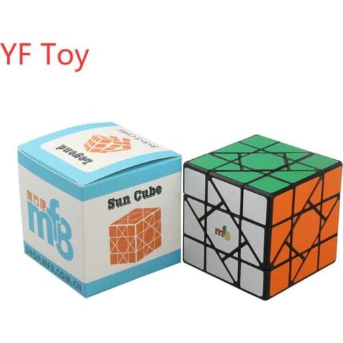 MF8 Sun Cubes 3x3x3 Black Magic Cubes 66mm Magic Square Puzzle Cubo Magico 3x3 Brain Teaser Speed Twist Puzzle Toy Gift