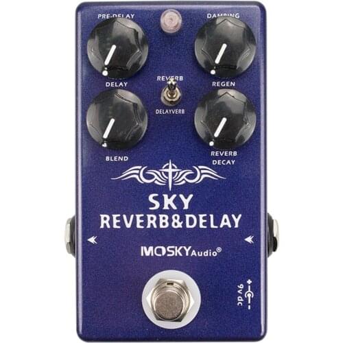 Mosky Digital Reverb Effect Pedal Atmosphere Reverb Pedal Digital Delay Guitar Pedal Guitar Accessories Delay Effect Pedal