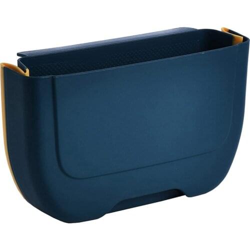 Small Hanging Folding Trash Can Collapsible Trash Can for Kitchen Cabinet Door, Collapsible Foldable Waste Bin