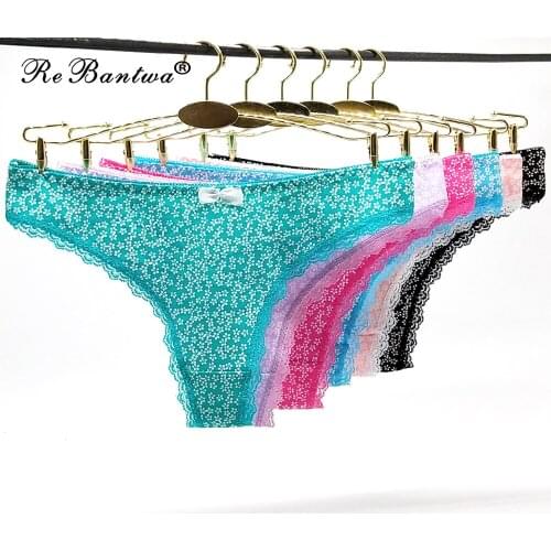 2020 New g strings Femme Sexy Panties Womens Bowknot Crotch G-string Intimates Underwear Ladies Thongs Tangas bragas mujer