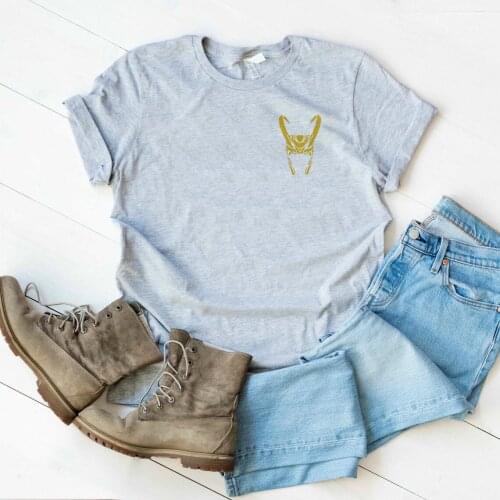 New Arrival Loki T Shirt God of Mischief Shirt Horned Helmet Tshirt Superhero Tee Unisex Harajuku Graphic Tops Gift for Fans