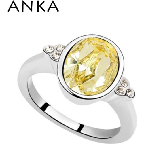 Wholesale New Arrival Jewelry ellipse crystal Wedding Bands Rings For Bridal Jewelry Main Stone Crystals from Austria #93530