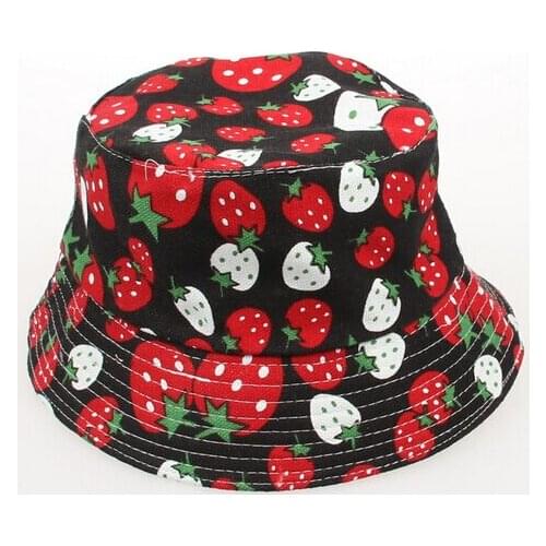 10pcs/lot chidren cotton print bucket hat casual flower small cute kid girl sun hat dome hat