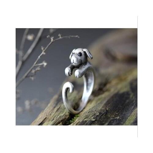 Drop shipping-3D Retro Pet Dog Ring