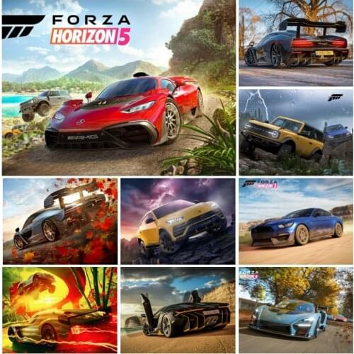 Diy Full Square 5d Forza Horizon Game Diamond Painting Racing Car Poster Handmade Embroidery Cross Stitch Artwork Decor Gift