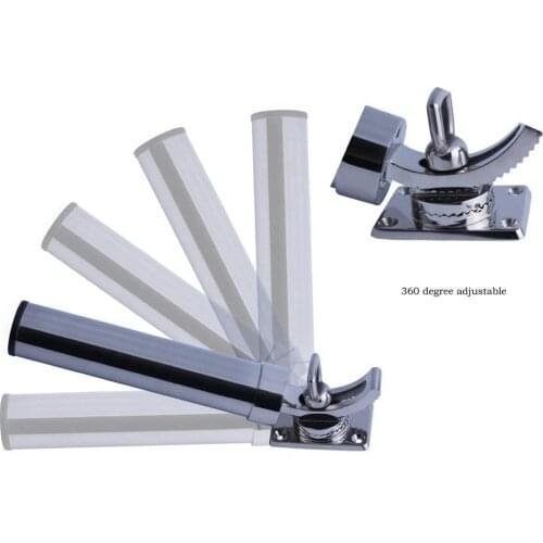 Adjustable Fishing Rod Holder Deck Mount 316 Stainless Steel for Marine Boat Yacht