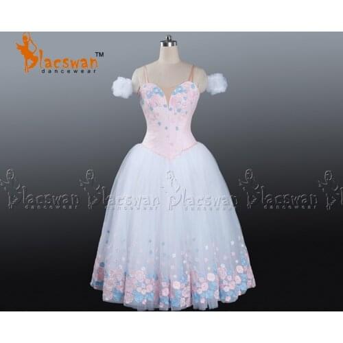 Flower Festival Pink Romantic tutu Dress BT634 Adult nutcracker custom made stage costumes Girls Professional Long Ballet Dress