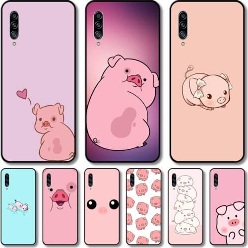 Lovely pig Phone Case For Samsung Galaxy A 12 51 52 21 71 70 42 32 10 80 90 E 5G S Black Shell Art Cell Cover