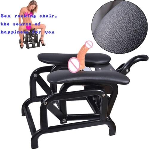 Sex Chair Furniture Vibrators Toys for Women Men Couples 18+ Adults Games Dildo 20CM Telescopic Metal Frame SexShop Masturbator