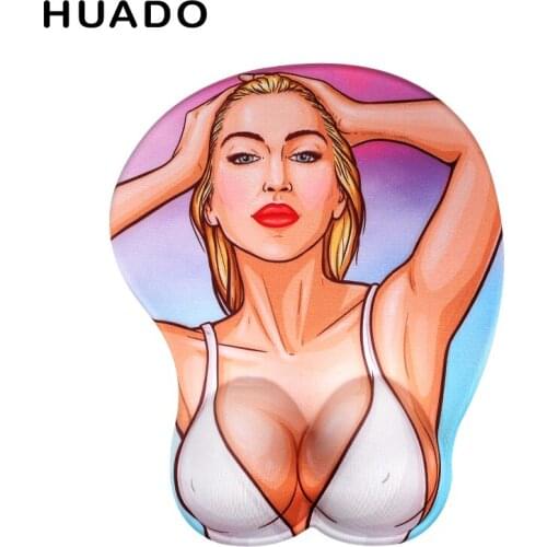 Silicone Mouse Pad with Wrist Rest 3D Thicken Soft Comfortable Cushion Ergonomic Design for PC Computer Office