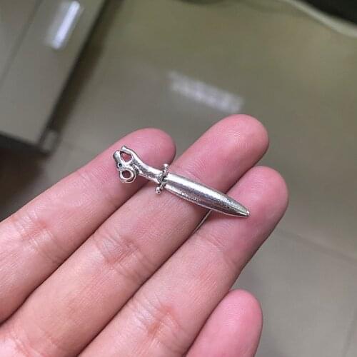 18pcs Knife Connector Charms For Men Jewelry DIY Necklace Bracelet Key Chain Aesthetic Accessories Jewelry Making Supplies
