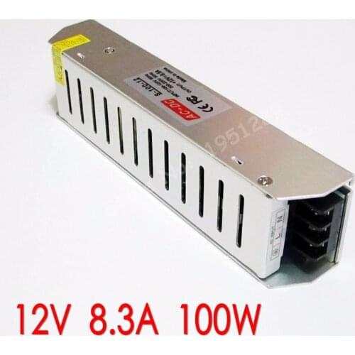 High quality Safety 12V 8.3A 100W LED Driver AC 110V 220V Adapter for LED strip 3528 5050 Switching Power Supply