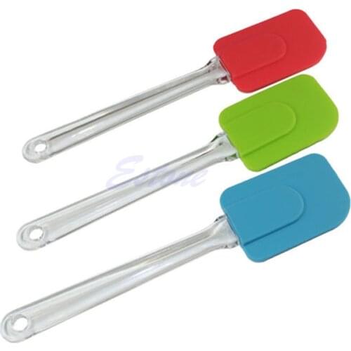 Y102- 1Pc Silicone Kitchen Cake Cream Spatula Mixing Scraper Brush Butter Baking Tool