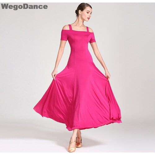 New Women Modern Dance Rhinestone Color Diversity Dress Ballroom National Standard Waltz Dancing Competition Performance Costume