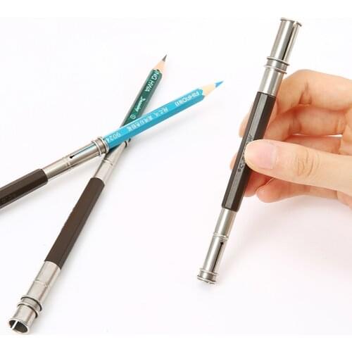 3PCS New Adjustable Dual Head Pencil Extender Holder Sketch Art Write Tool School Office Supplies