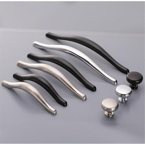 3.75" 5" 6.3"Black Drawer Pulls Handles Silver Chrome Dresser Knobs Pulls Brushed Steel Kitchen Cabinet Handles Door Pulls Knob