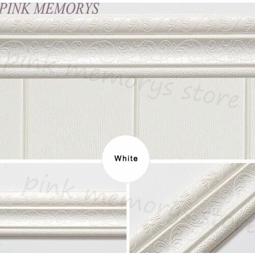 3d Foam Wall Stickers Door Frame Edge Strip Edge Band Wall Skirt Decoration Waist Line Wallpaper Skirting Self-adhesive Foam