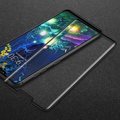 3D Glass For LG V40 9H Hardeness 3D Tempered Glass For LG V40 Full Cover Black Edge Screen Protector Phone Protective Front Film
