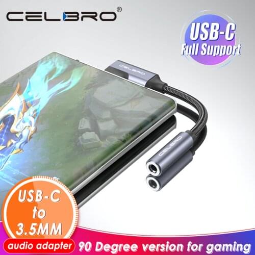 90 Degree Usb Type C To Jack 3.5mm Audio Adapter Usb C 3.5 AUX Headphone Converter for Samsung Galaxy Note 20 Xiaomi Mi 10 Ultra