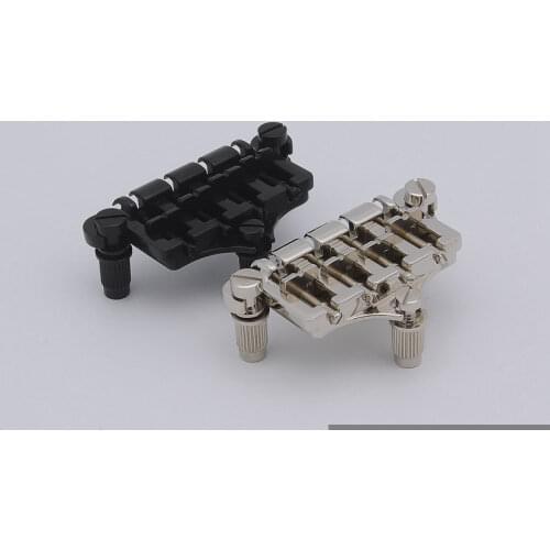 1 Set 3 Point 4 String Original Genuine Epi Electric Bass Bridge For Thunderbird / EB-0 / EB-3 / Allen Woody Chrome Parts