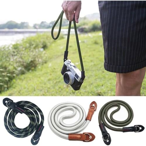 Besegad Handmade Nylon Digital Camera Shoulder Neck Strap Belt Grip Braided For Canon Sony Leica Digital SLR Camera Belt