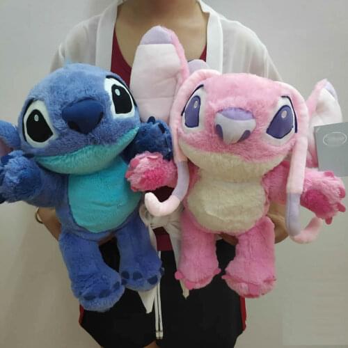 Free Shipping 36cm 14'' Lilo And Stitch Plush Toys Stitch #626 And Angel #624 Stuffed Soft doll For Gift good quality