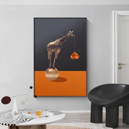Baby Animal Elephant Poster Nursery Canvas Wall Art Print Zebra Giraffe Painting Nordic Kids Decoration Picture Bedroom Decor
