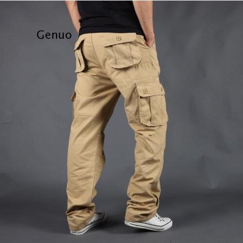 Side Zipper Pockets Cargo Harem Joggers Pants Men Hip Hop Casual Harajuku Streetwear Sweatpant Trousers Male Pants