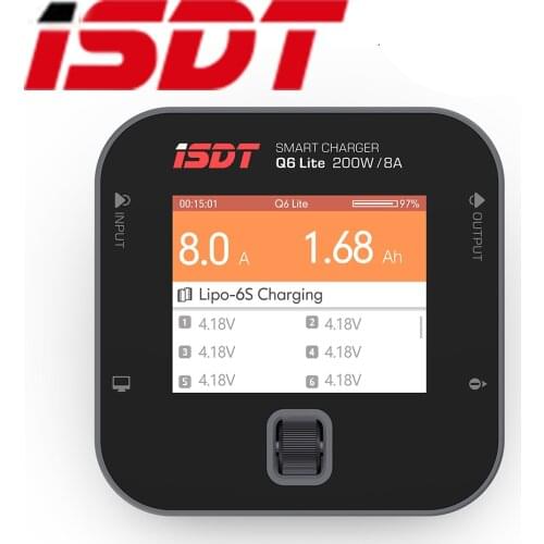 FATJAY ISDT Q6 lite 200W 14A Pocket Battery Balance Charger for RC Drone Helicopter Quad Car Boat RC Charger