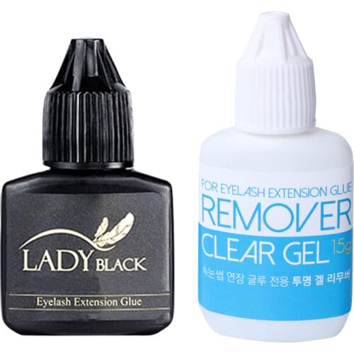 10ml Lady Black Eyelash Extension Glue Fast Drying False Eyelash Extension Glue Over 6 Weeks Make Up Professional Tools
