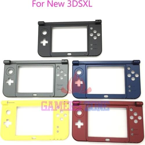 2015 New Verison For Nintendo New 3DS XL Replacement Hinge Part Black Bottom Middle Shell/Housing Case
