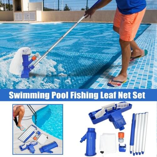 Portable Pool Cleaning Kit Swimming Pool Accessories Water Vacuum Spray Maintenance Cleaner Tools with Suction Head Skimmer Net