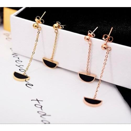 Earring For Women Hot Fashion New Goddess Luxury Gold Color Luxe Jewelry Stainless Steel