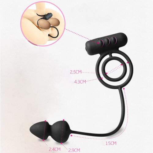 Silicone Penis Vibrator Prostate Massager Butt Anal Plug Delay Ejaculation Anal Sex Toys For Man Gay Dildo Products