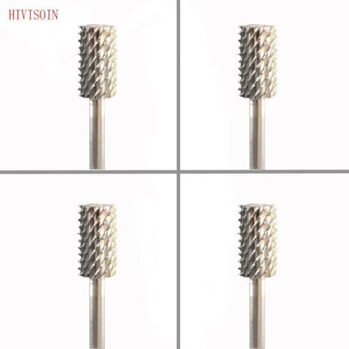 HIVISOIN Carbide Nail Drill Bit - Small Barrel Bit - XXC (Silver)