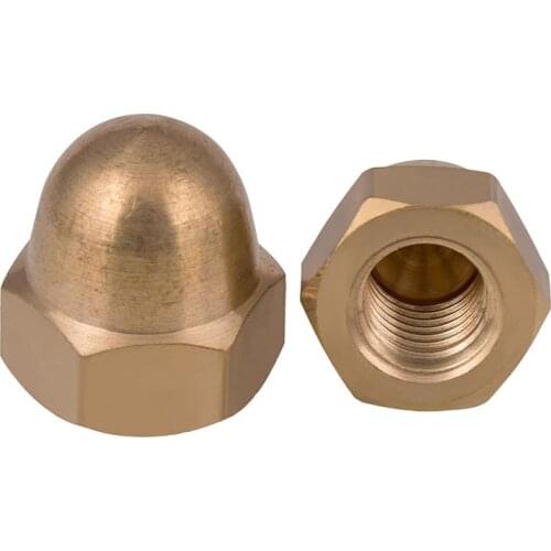 Spot Wholesale GB923 Copper Cap Nut Copper Cap Nut Copper Cap Nut Copper Cap Mother M3-M20 5Pcs