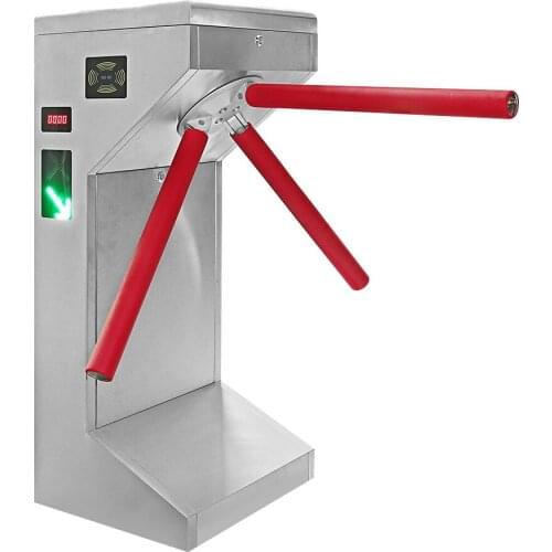 Vertical Waist High Tripod Turnstile /Construction Engineer Management Access Control SystemTurnstile Atuo Gate
