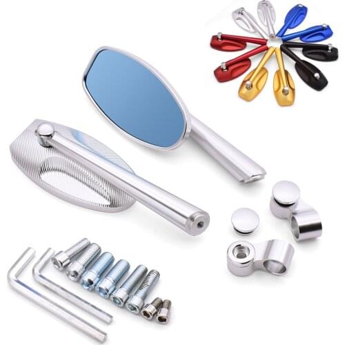 For Yamaha XMAX300 VMAX 1700 1200 NMAX 125 Tenere 700 Universal 10mm Motorcycle Rearview Mirror CNC moto Billet Side Mirrors