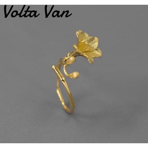 Volta Van Women Rings 925 Sterling Silver Elegant Freesia Jewelry 2021 New Creativity Original Design Classic Concise Rings