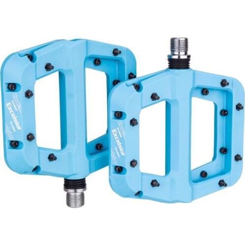 ZTTO Plastic Bicycle Pedal MTB Bushing Bearings Nylon Ultralight Flat Pedal Mountain Road Bike BMX Anti-slip Big Foot Cycling