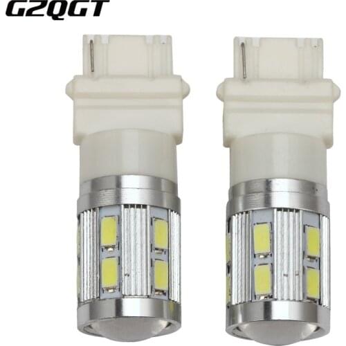 2pcs 3156 3157 P27/7W T25 High Power 12SMD 5730 Chip+ 5W Cree LED chips Xenon white led Turn Signal Lights Bulbs,3156 P27W