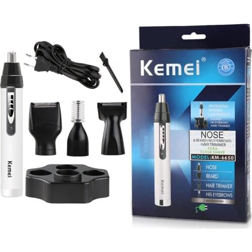 4 in 1 Electric Nose Ear Hair Trimmer Professional Electric Shaver For Men Shaving Cutter Machine Nose Beard Cleaning