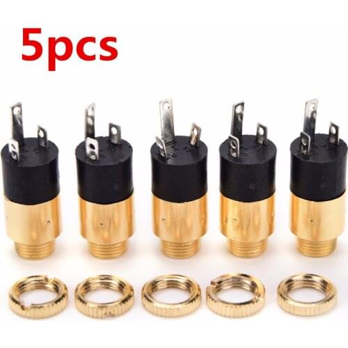 5 Pcs/lot Gold PJ392 3.5mm Stereo Female Sockect Jack 3.5 Audio Headphone Connector