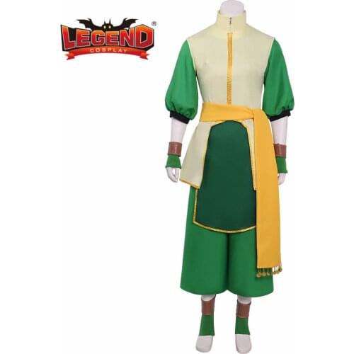 Avatar The Last Airbender Toph Beifong Cosplay costume green outfit custom made