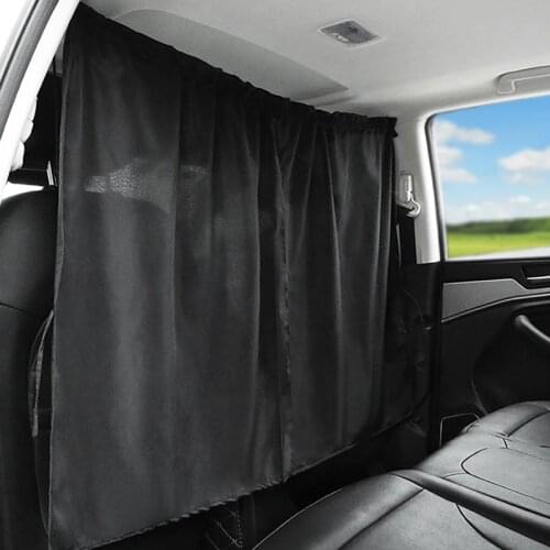 Car Front Rear Isolation Partition Curtain Sealed Taxi Cab Partition Protection Commercial SUV Vehicle Air-Conditioning Sunshade
