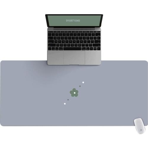 Large Office Computer Desk Mat Table Keyboard Big Mouse Pad Green Flowers Laptop Cushion Desk Non-slip Mat Gamer Mousepad Mat