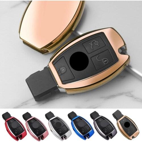Car Key Case Cover Protective Shell Holder for Mercedes for Benz A C E GLC Class
