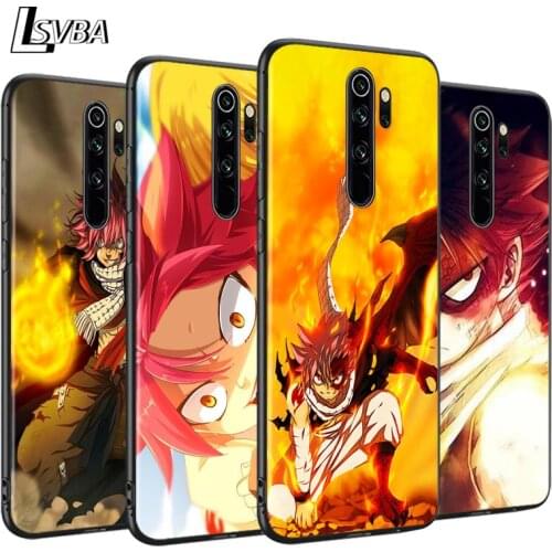 Anime Manga Fairy Tail Anti-Fall Phone Case For Xiaomi Redmi Note 9 9S Max 8T 8 7 6 5 Pro 5A 4X 4 Soft Black Cover Capa