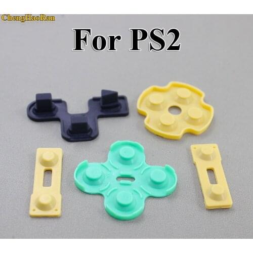 ChengHaoRan 100x Replacement Silicone Rubber Conductive Pads R2 L2 buttons Touches For Playstation 2 Controller PS2 Repair Parts
